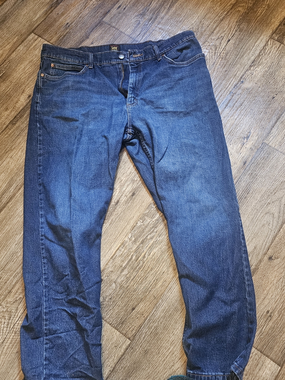 Lee Men's Straight-Leg Jeans in Navy Blue